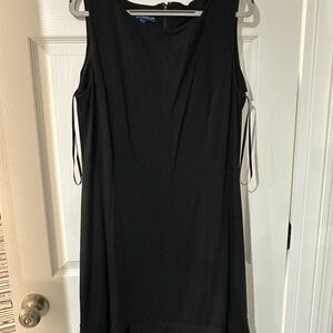 Talbots Black Sleeveless Mini Shift Dress